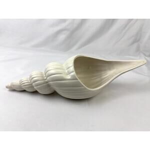 Vintage Fitz & Floyd Seashell Planter Vase MCM Cottagecore Ceramic Japan 17"